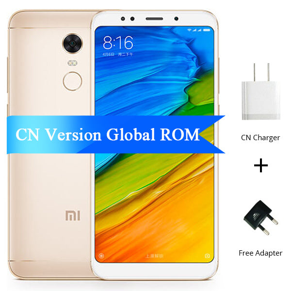 Global ROM Xiaomi Redmi 5 Plus 3GB RAM 32GB ROM Mobile Phone 5.99" 18:9 Full Screen Snapdragon 625 Octa Core 4000mAh MIUI 9 OTA