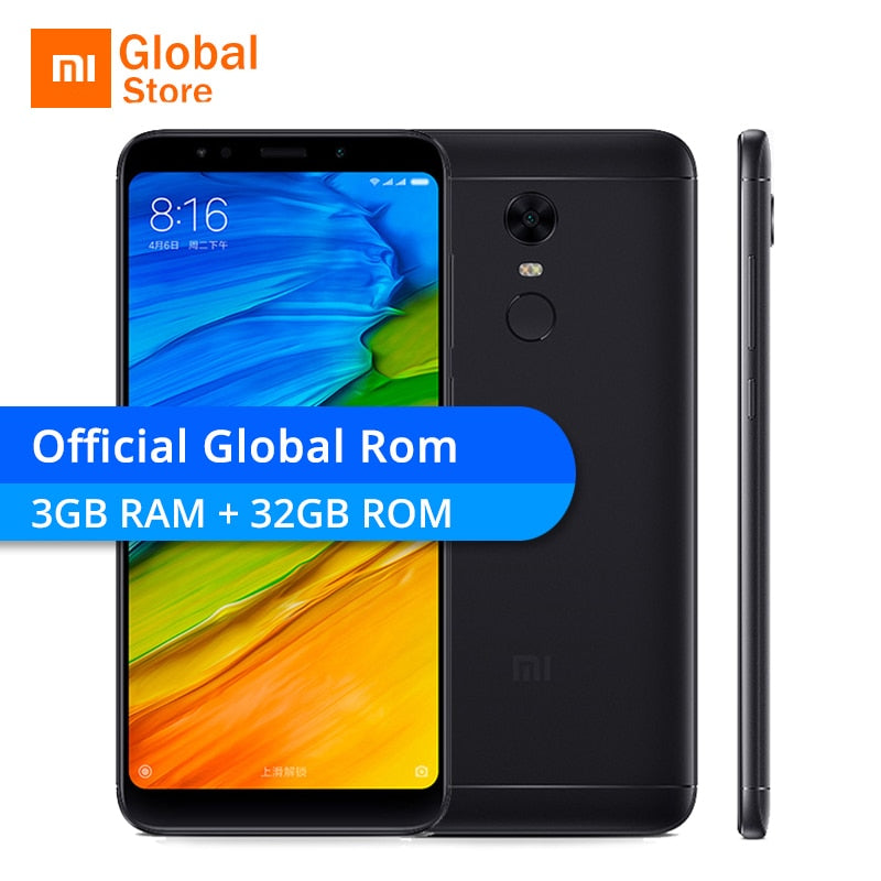 Global ROM Xiaomi Redmi 5 Plus 3GB RAM 32GB ROM Mobile Phone 5.99" 18:9 Full Screen Snapdragon 625 Octa Core 4000mAh MIUI 9 OTA