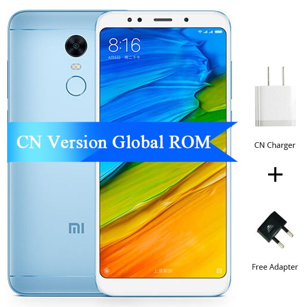 Global ROM Xiaomi Redmi 5 Plus 4GB 64GB ROM Mobile Phone 18:9 Full Screen Snapdragon 625 Octa Core 5.99" 4000mAh Global ROM