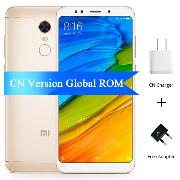 Global ROM Xiaomi Redmi 5 Plus 4GB 64GB ROM Mobile Phone 18:9 Full Screen Snapdragon 625 Octa Core 5.99" 4000mAh Global ROM