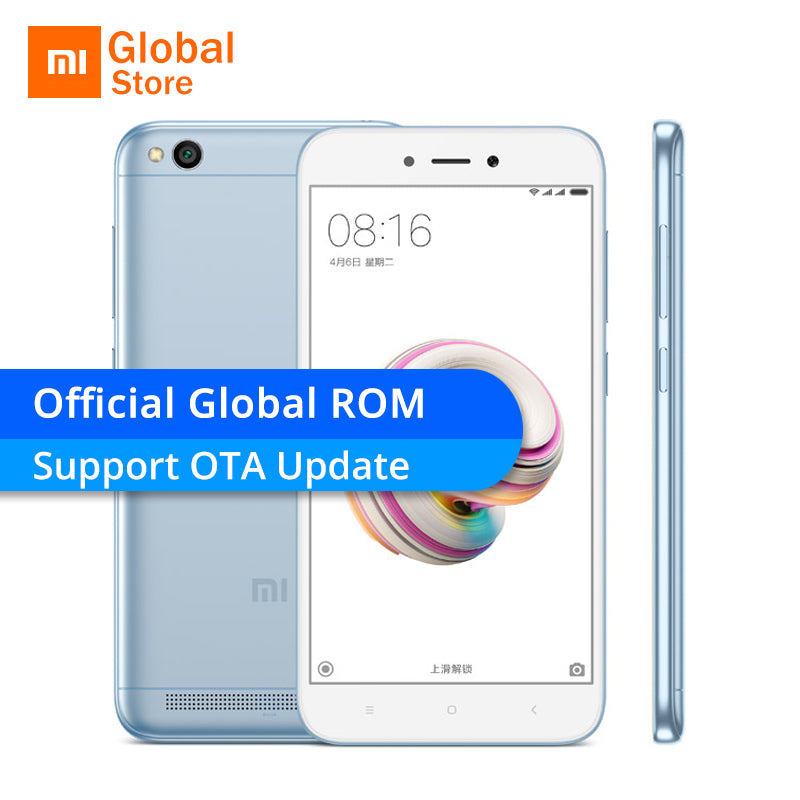 Global ROM Xiaomi Redmi 5A 5 A 2GB RAM 16GB ROM Mobile Phone Snapdragon 425 Quad Core 5.0" 13.0MP Camera 4G LTE 3000mAh MIUI 9