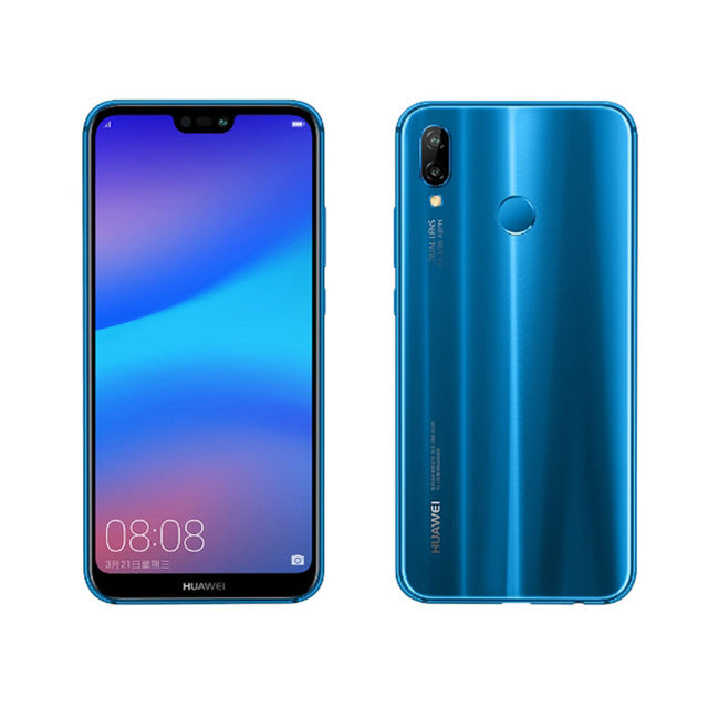 Global Version Huawei P20 Lite Nova 3e 4G LTE Mobile phone Face ID 5.84 inch Full View Screen Android 8.0 Glass Body 16MP Camera