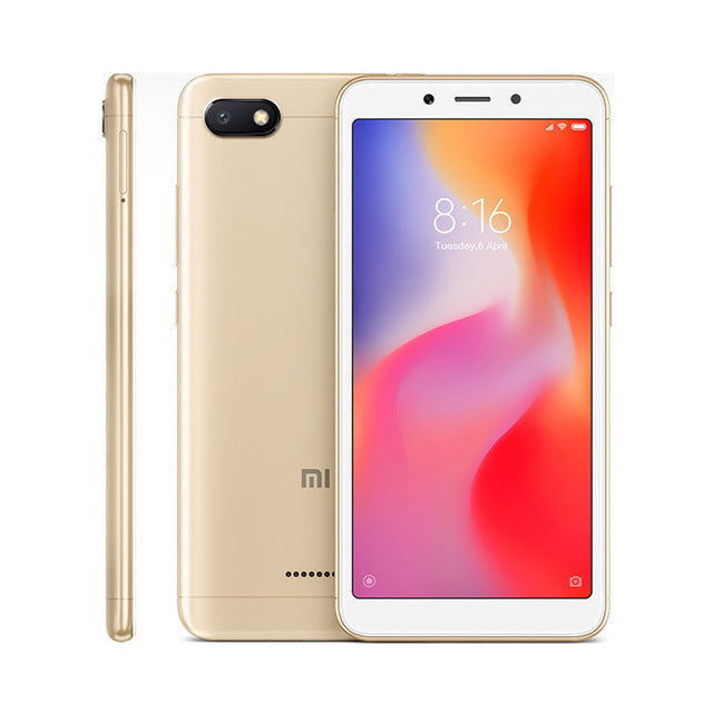 Global Version Original Xiaomi Redmi 6A 6 A 18:9 Helio A22 MIUI 9 2GB RAM 32GB ROM 4G LTE Mobile Phone 13.0MP Face Recognition