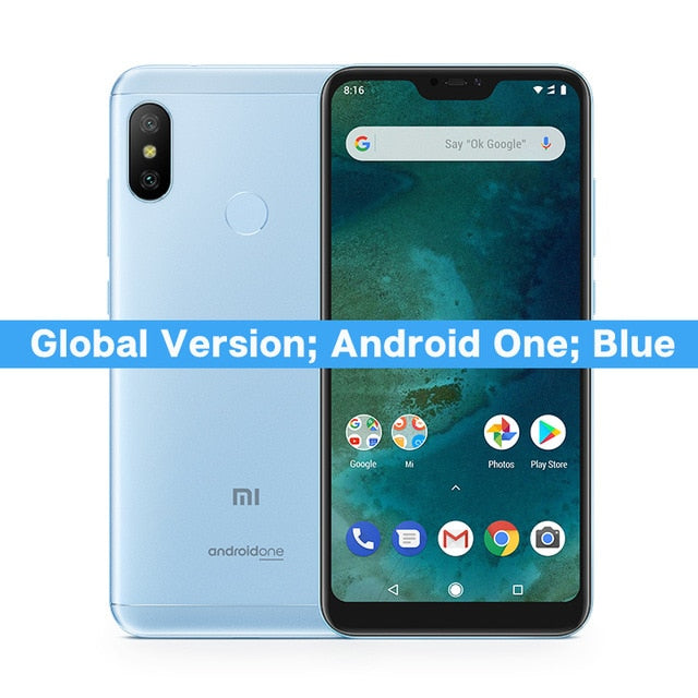 Global Version Xiaomi Mi A2 Lite 4GB 64GB 5.84'' Mobile Phone Snapdragon 625 AI Dual Camera 4000mAh Android One Free Mi Band 2