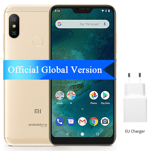 Global Version Xiaomi Mi A2 Lite 4GB RAM 32GB ROM Mobile Phone Snapdragon 625 Octa Core 5.84" 19:9 Full Screen 4000mAh Battery