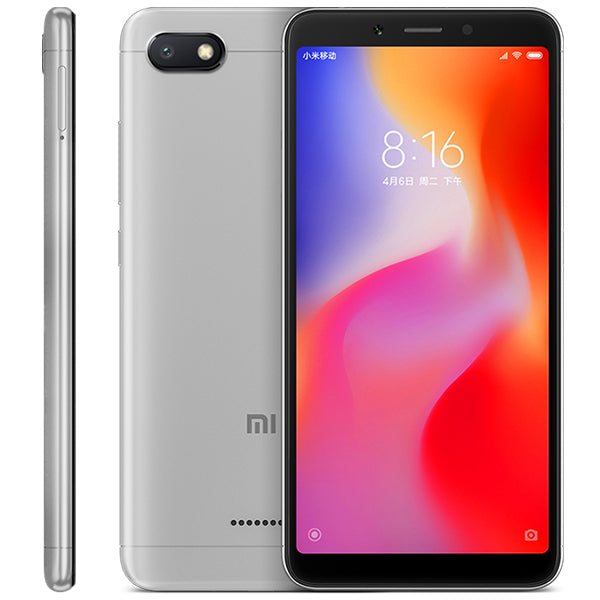 Global Version Xiaomi Redmi 6A 2GB RAM 16GB ROM Helio A22 Mobile Phone 13.0MP Rear Camera 3000mAh 5.45" 18:9 Screen 1440*720