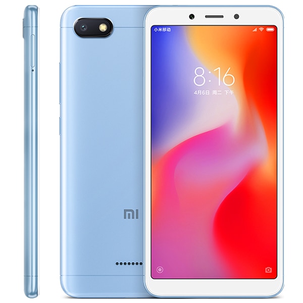 Global Version Xiaomi Redmi 6A 2GB RAM 16GB ROM Helio A22 Mobile Phone 13.0MP Rear Camera 3000mAh 5.45" 18:9 Screen 1440*720