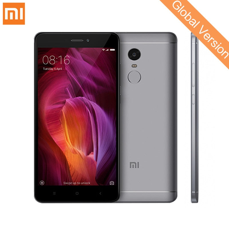 Global Version Xiaomi Redmi Note 4 3GB 32GB Mobile Phone Snapdragon 625 Octa Core  5.5" FHD Fingerprint ID Support OTA MIUI 9