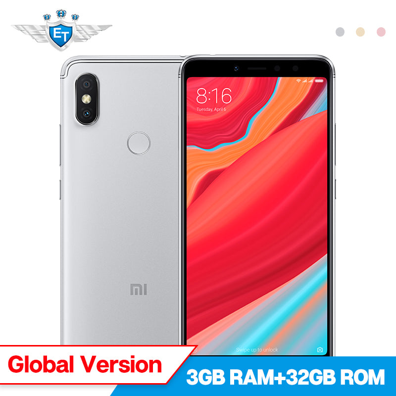 Global Version Xiaomi Redmi S2 3GB 32GB Moblie Phone Snapdragon 625 5.99'' Screen Dual Camera Mobile Phone CE MIUI 9.5 Android 8