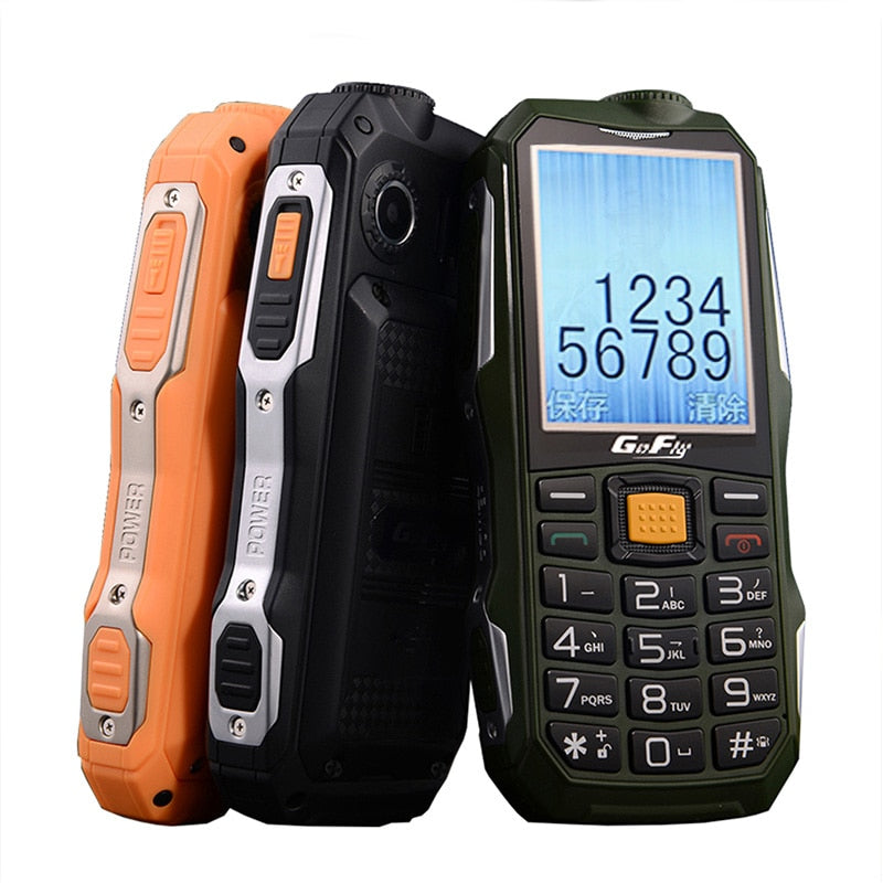 Gofly F7000 Shockproof Rugged Outdoor Senior Mobile Phone Loud Sound Torch FM Long Standby Power bank Bluetooth SOS Speed Dial