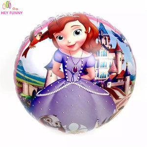 HEY FUNNY 5 pcs/lot 18 inch round masha foil balloons Sophia princess helium balloon for kid birthday party&baby shower supplies