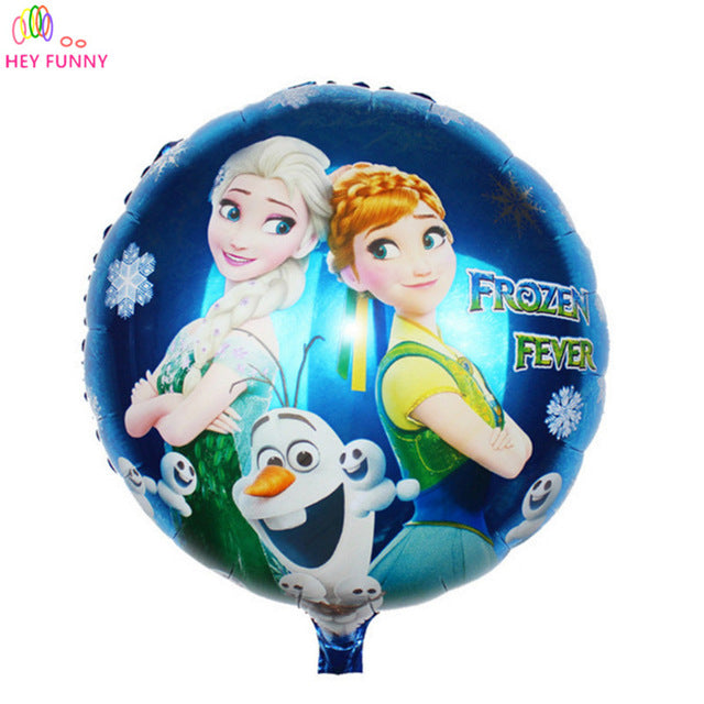 HEY FUNNY 5 pcs/lot 18 inch round masha foil balloons Sophia princess helium balloon for kid birthday party&baby shower supplies