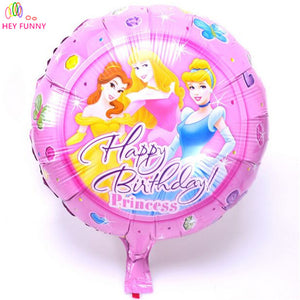 HEY FUNNY 5 pcs/lot 18 inch round masha foil balloons Sophia princess helium balloon for kid birthday party&baby shower supplies