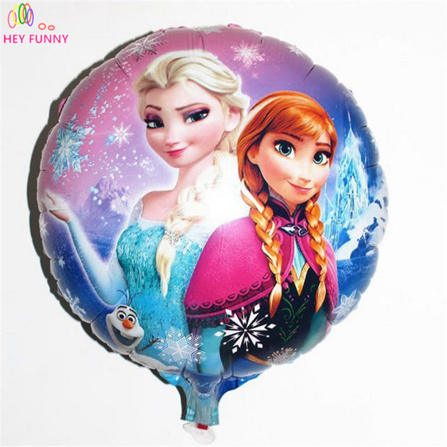 HEY FUNNY 5 pcs/lot 18 inch round masha foil balloons Sophia princess helium balloon for kid birthday party&baby shower supplies