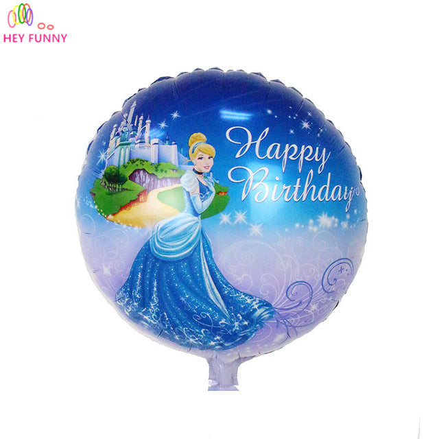 HEY FUNNY 5 pcs/lot 18 inch round masha foil balloons Sophia princess helium balloon for kid birthday party&baby shower supplies