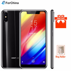 HOMTOM H10 5.85 inch Android 8.1 4GB+64GB Mobile Phone Face ID Fingerprint ID MTK6750T Octa Core 16MP 8MP OTA OTG Smartphone