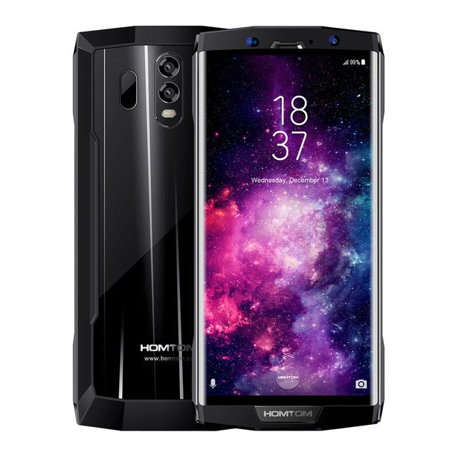 HOMTOM HT70 10000mAh Mobile Phone 4GB 64GB 6''18:9 HD+ Display Octa-core 13MP Front 16MP+5MP Dual Rear Cameras Fingerprint
