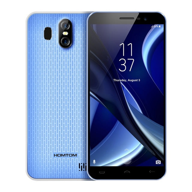HOMTOM S16 3G Smartphone Android 7.0 MTK6580 Quad-core 1.3GHz 2GB RAM 16GB ROM 5.5 Inch Mobile Phone S16 Full Screen Dual Cams