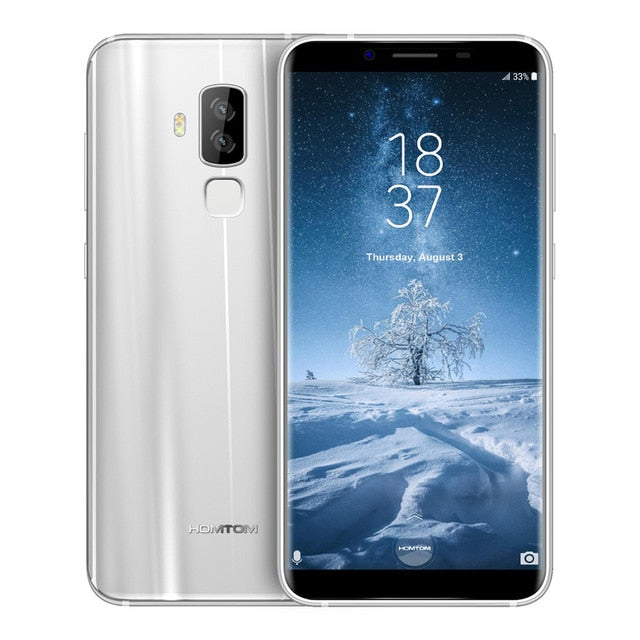 HOMTOM S8 Smartphone 4G 5.7" 18:9 Ratio MTK6750T Octa-core Android 7.0 4GB 64GB 16.0MP+5.0MP Dual Rear 13.0MP Front Mobile Phone