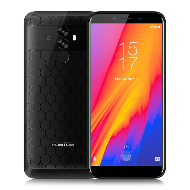 HOMTOM S99 Android 8.0 MTK6750 6200mAh 4GB 64GB Smartphone 5.5-Inch Bezel-Less 21+2MP Dual Rear Cameras Fingerprint Mobile Phone