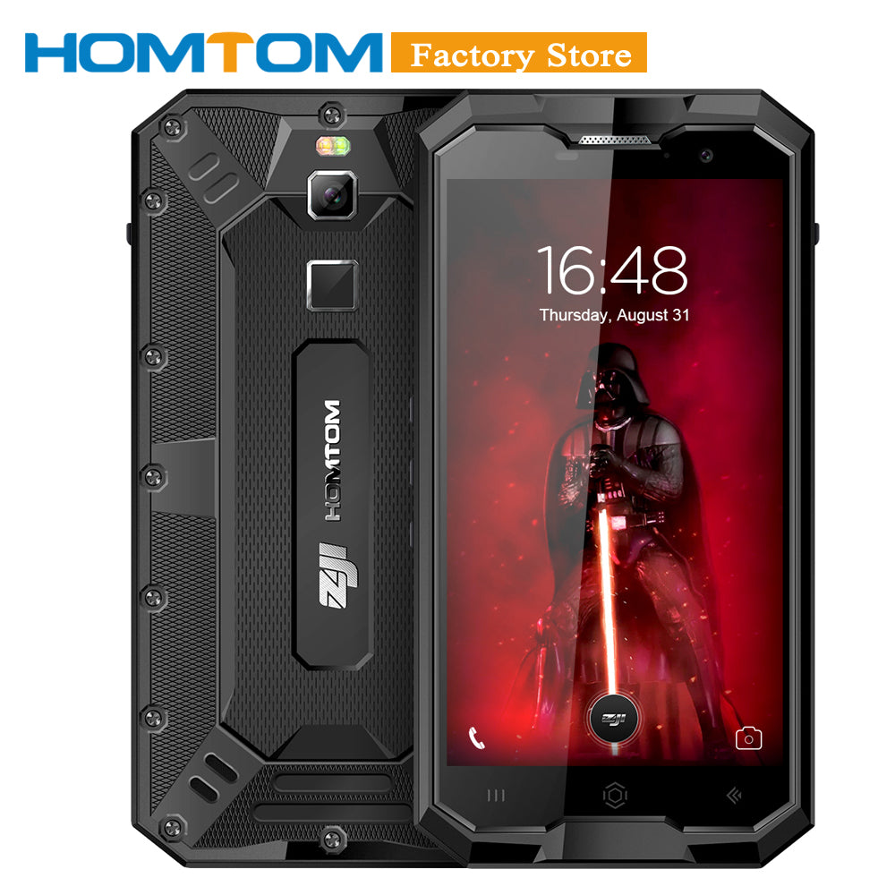 HOMTOM ZOJI Z8 4250mAh 4GB 64GB IP68 Tri-proof 5Inch Mobile Phone 1280*720P Fingerprint 4G Octacore 13+16MP Camera Smartphone