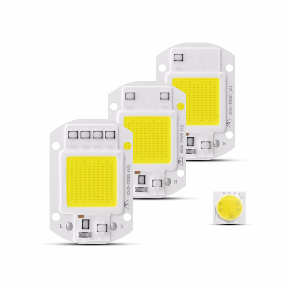 High Power COB LED Lamp Chip 220V Smart IC No Driver COB LED Diode LED Bulb Flood Light Spotlight 3W 5W 7W 9W 20W 30W 50W