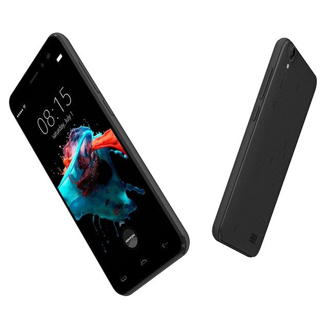 Homtom HT16 5.0 inch 3G Smartphone MTK6580 Quad Core 1GB RAM 8GB ROM Wakeup Gesture 5MP Camera 3000mAh Mobile Phone