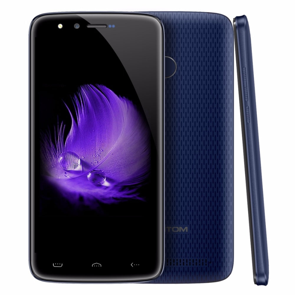 Homtom HT50 Mobile Phone 5.5" HD Mtk6737 Quad Core Android 7.0 3GB+32GB 13MP+13MP 5500mAh Battery Fingerprint 4G LTE Smartphone