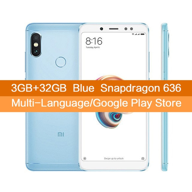 In Stock Global Version Xiaomi Redmi Note 5 3GB 32GB 5.99" Full Screen Mobile Phone Dual Camera Snapdragon 636 Octa Core B20 CE