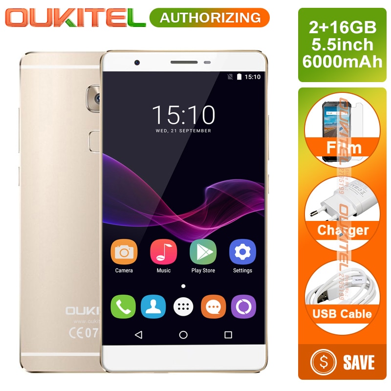 In Stock Oukitel U13 4G Fingerprint Smartphone MTK6753 Octa Core 5.5" FHD IPS Cellphone 3GB+64GB 8MP+13MP 3000mAh Mobile Phone