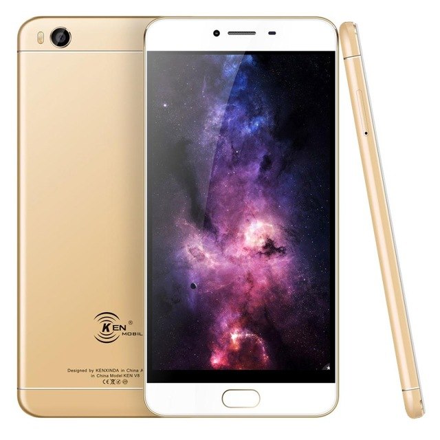 KENXINDA KEN XIN DA V8 4G Mobile Phones Android 6.0 2GB RAM 16GB ROM Quad Core Smartphone 8MP 720P Dual SIM 5.5 inch Cell Phone