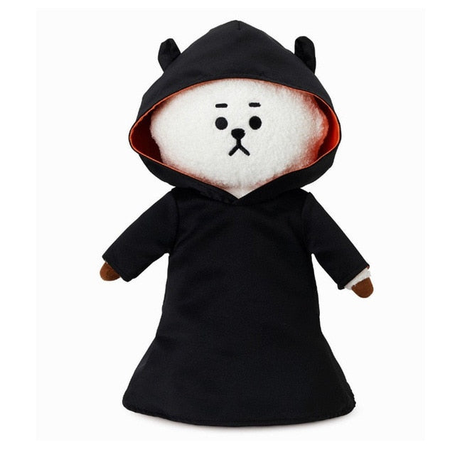 Kpop home for bangtan boys around BTS Halloween BT21 same Q version cartoon Doll TATA COOKY CHIMMY plush toy