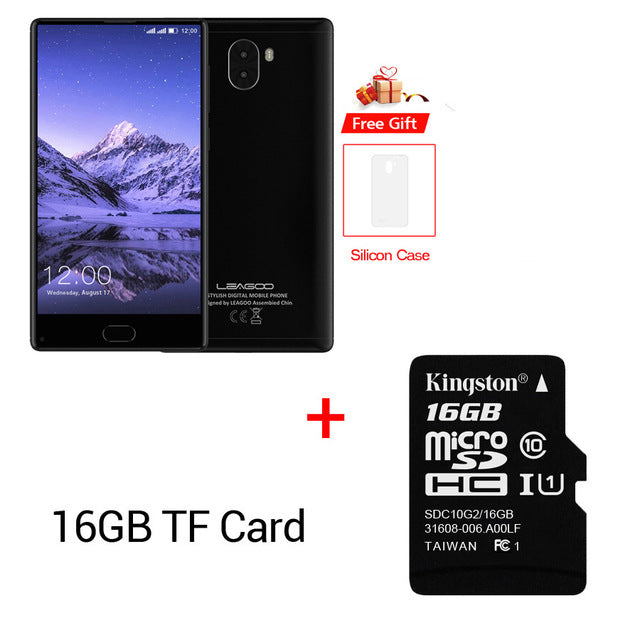 LEAGOO KIICAA MIX 4G Mobile Phone 5.5" Full Screen Android 7.0 MTK6750T Core Front Fingerprint 3GB 32GB Dual Back Cam Smartphone