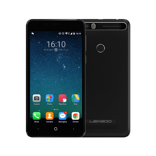 LEAGOO KIICAA POWER 4000mAh Fingerprint Smartphone Android 7.0 MTK6580A Quad Core 5.0" HD Cellphone 2GB+16GB 8MP 3G Mobile Phone