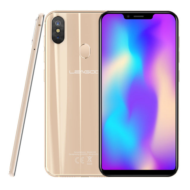 LEAGOO S9 LTE 4G Mobile Phone Android 8.1 MT6750 Octa Core 5.85" IPS U-shape Display 4GB RAM 32GB ROM 13MP Dual Rear Cameras OTG