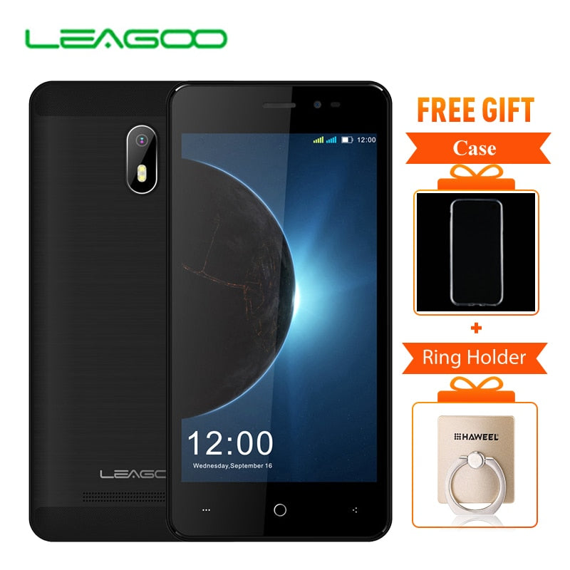 LEAGOO Z6 3G Smartphone Android 6.0 4.97" Display Mobile Phone MT6580M Quad Core 1.3GHz 1GB RAM 8GB ROM 2000mAh Telephones