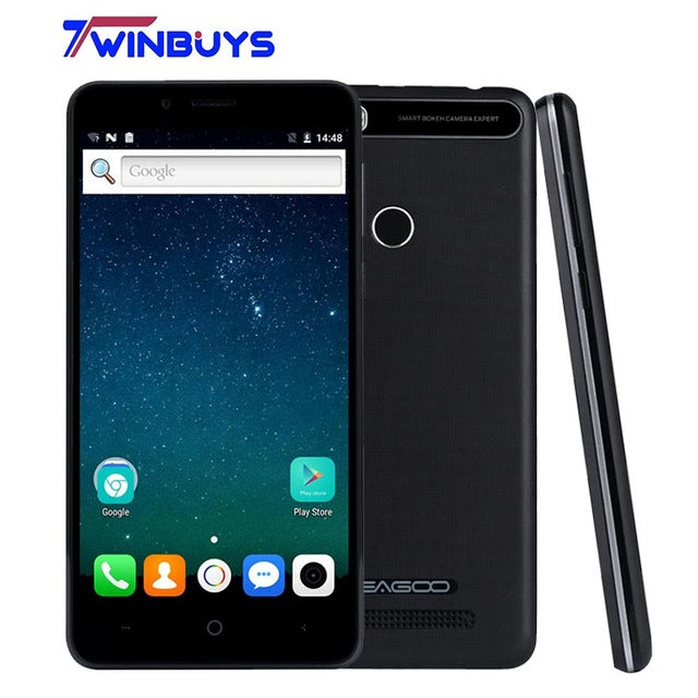 Leagoo Kiicaa Power Smartphone 5.0" Dual Rear Camera Quad Core MTK6580A Android 7.0 cellphone 2G+16G Fingerprint 3G mobile phone