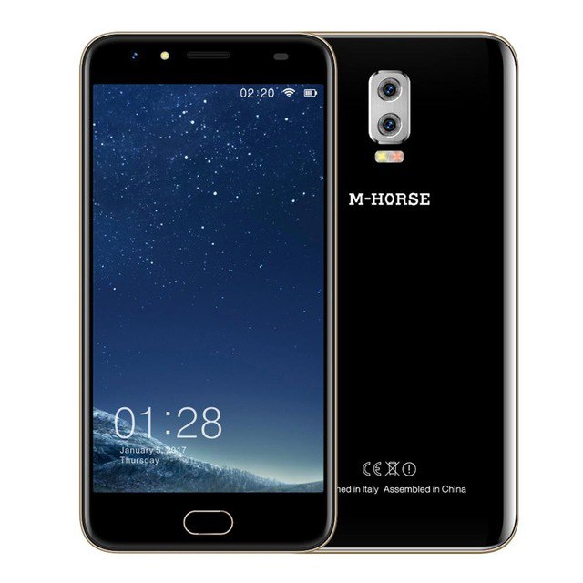 M-Horse Power 2 5.5 Inch Mobile Phone Android 7.0 MTK6737 Quad Core 2GB+16GB Dual Rear Camera 6000mAh Fingerprint 4G Smartphone