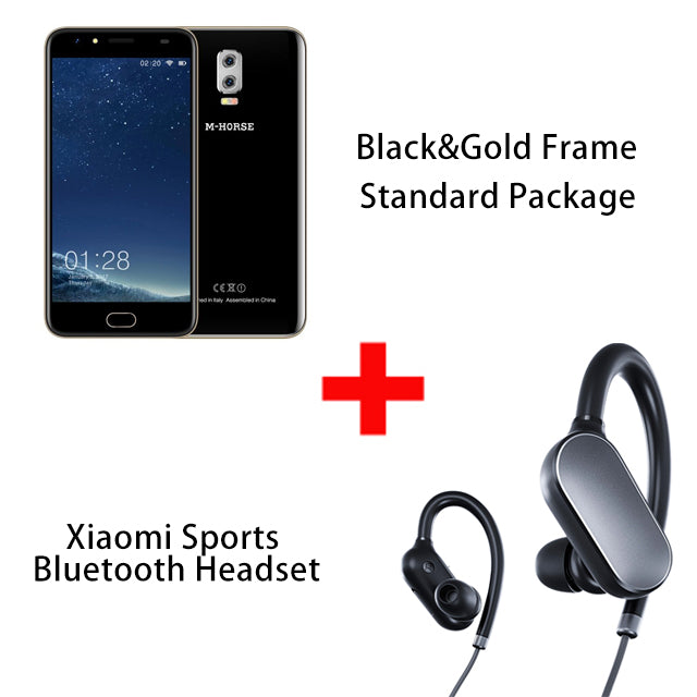 M-Horse Power 2 5.5 Inch Mobile Phone Android 7.0 MTK6737 Quad Core 2GB+16GB Dual Rear Camera 6000mAh Fingerprint 4G Smartphone