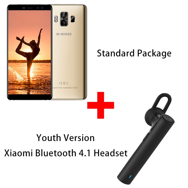 M-Horse Pure 1 5.7" HD+ 18:9 Mobile Phone Android 7.0 Quad Core MTK6737 3GB+32GB Quad Camera 4380mAh Fingerprint 4G Smartphone