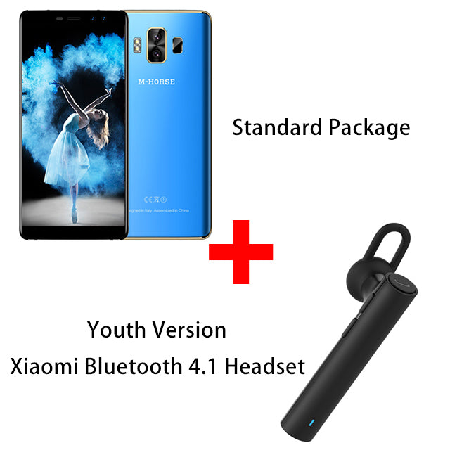 M-Horse Pure 1 5.7" HD+ 18:9 Mobile Phone Android 7.0 Quad Core MTK6737 3GB+32GB Quad Camera 4380mAh Fingerprint 4G Smartphone