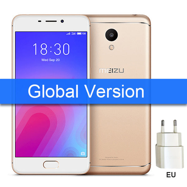 Meizu M6 3GB 32GB Global Version Mobile Phone MTK 6750 Octa Core 5.2" Screen 13MP Rear Camera 3070mAh MEILAN 6 EU Charger CE M 6