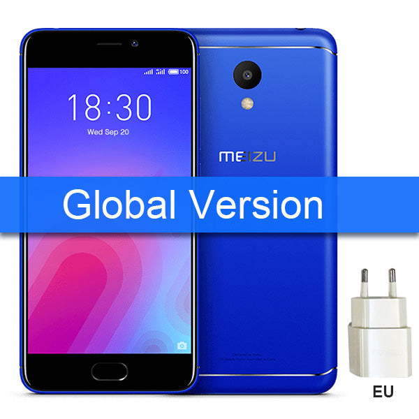 Meizu M6 3GB 32GB Global Version Mobile Phone MTK 6750 Octa Core 5.2" Screen 13MP Rear Camera 3070mAh MEILAN 6 EU Charger CE M 6