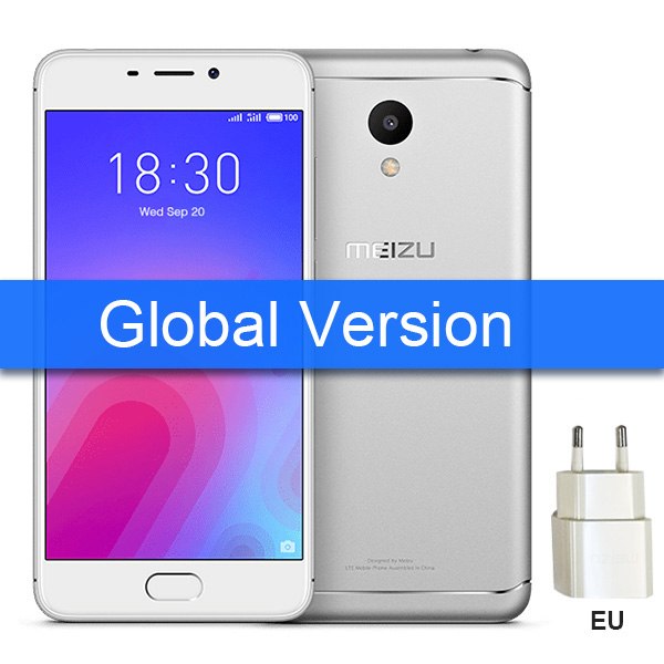 Meizu M6 3GB 32GB Global Version Mobile Phone MTK 6750 Octa Core 5.2" Screen 13MP Rear Camera 3070mAh MEILAN 6 EU Charger CE M 6