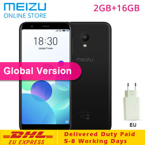 Meizu M8C M8 C 2GB RAM 16GB ROM Global Version Mobile Phone Qualcomm 425 Quad Core 5.45" 18:9 Full Screen 13MP Camera 3070mAh EU