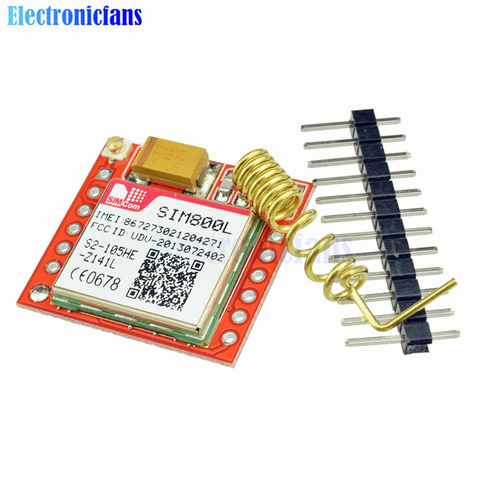 Mini Smallest SIM800L GPRS GSM Module MicroSIM Card Core Wireless Board Quad-band TTL Serial Port With Antenna for Arduino