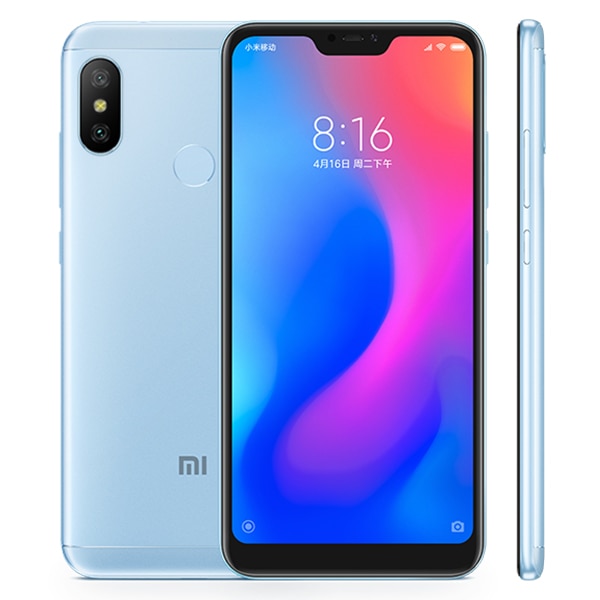 Multi-language Xiaomi Redmi 6 Pro 4GB 64GB ROM Mobile Phone Snapdragon 625 Octa Core 5.84" 19:9 Full Screen 4000mAh