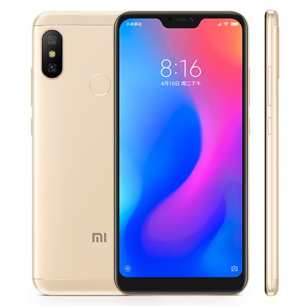 Multi-language Xiaomi Redmi 6 Pro 4GB 64GB ROM Mobile Phone Snapdragon 625 Octa Core 5.84" 19:9 Full Screen 4000mAh