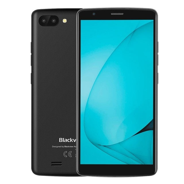 NEW BLACKVIEW A20 Android GO smartphone Dual Rear Camera Quad core 5.5"18:9 Cell phone 3000mAh GPS 3G Low price mobile phone