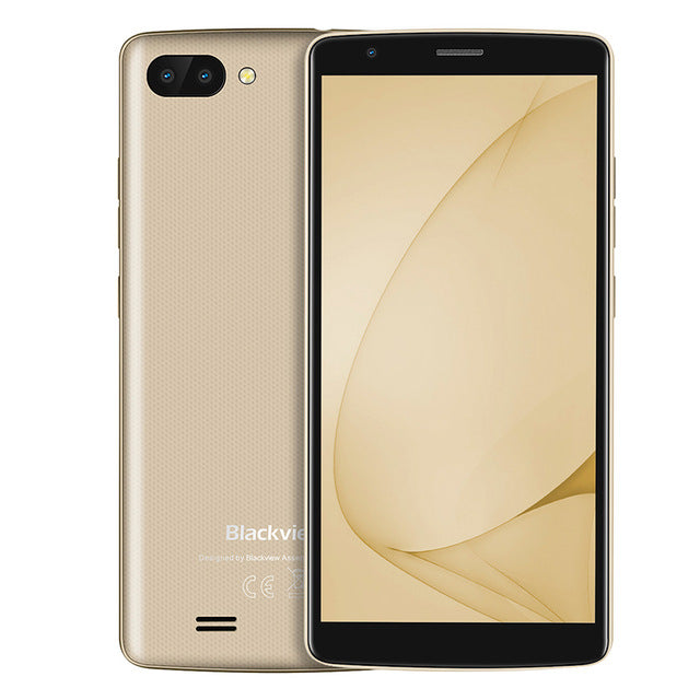 NEW BLACKVIEW A20 Android GO smartphone Dual Rear Camera Quad core 5.5"18:9 Cell phone 3000mAh GPS 3G Low price mobile phone
